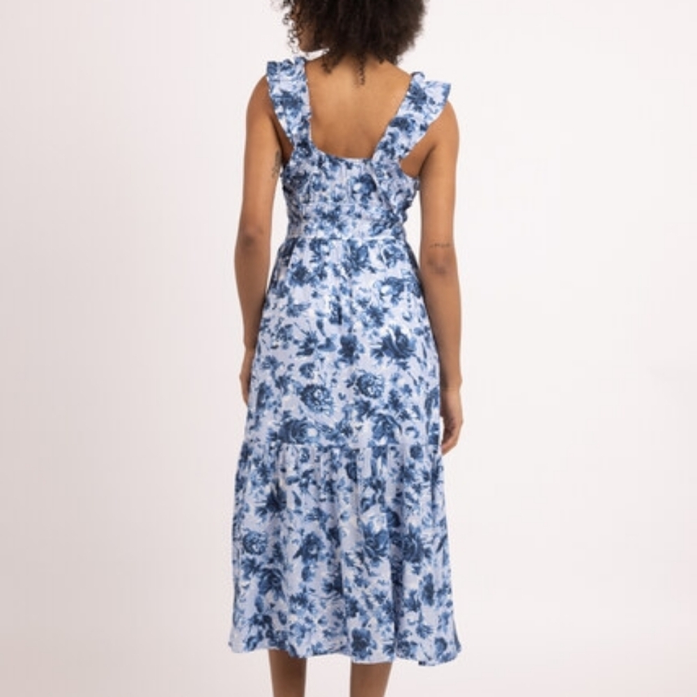 Bootlegger Floral Summer Maxi Dress With pockets New without Tag XXL - Picture 3 of 14